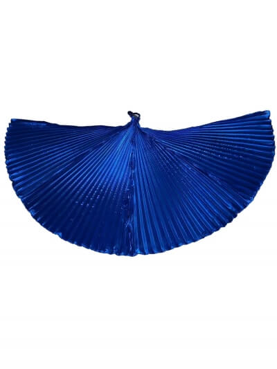 Плиссированные крылья для восточных танцев Isis на рост 150-175см, синие-1